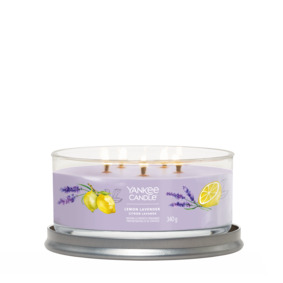 Ароматическая свеча Yankee Candle Tumbler средняя в стакане 5 фитилей, Лимон и лаванда
