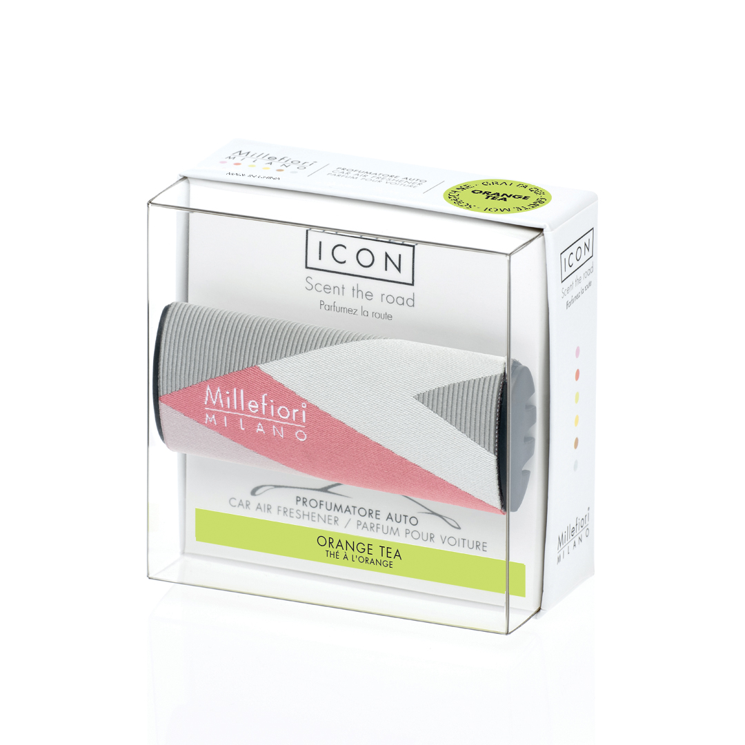 Авто ароматизатор ICON текстиль-геометрия Апельсиновый чай