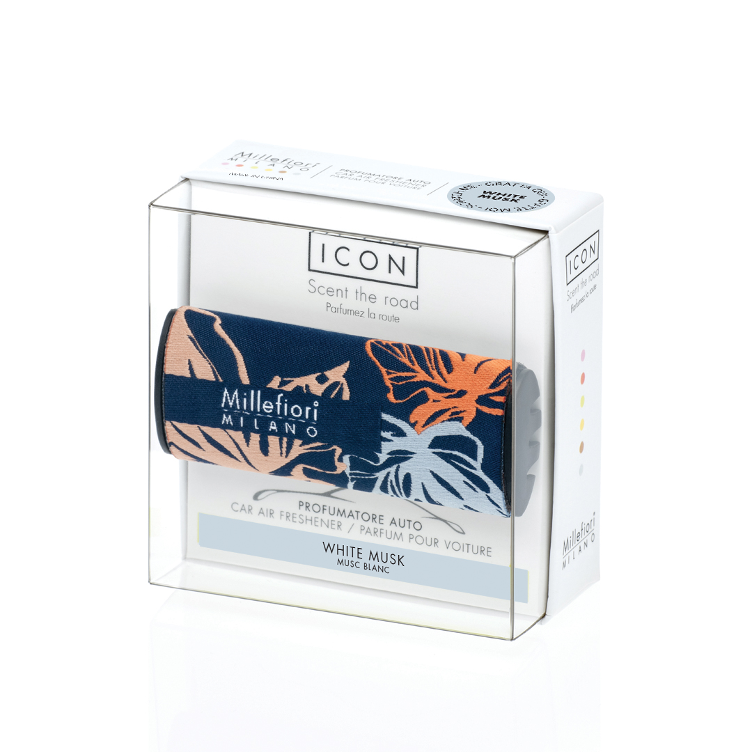 Авто ароматизатор ICON текстиль-цветочный Белый Мускус