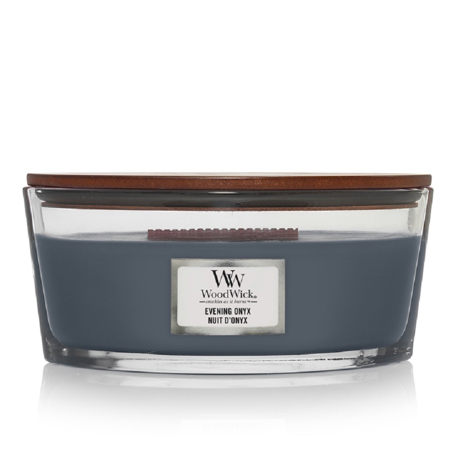 Ароматическая свеча WoodWick элипс, Вечерний оникс 454 гр