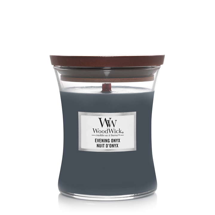 Ароматическая свеча WoodWick средняя, Вечерний оникс 275 гр