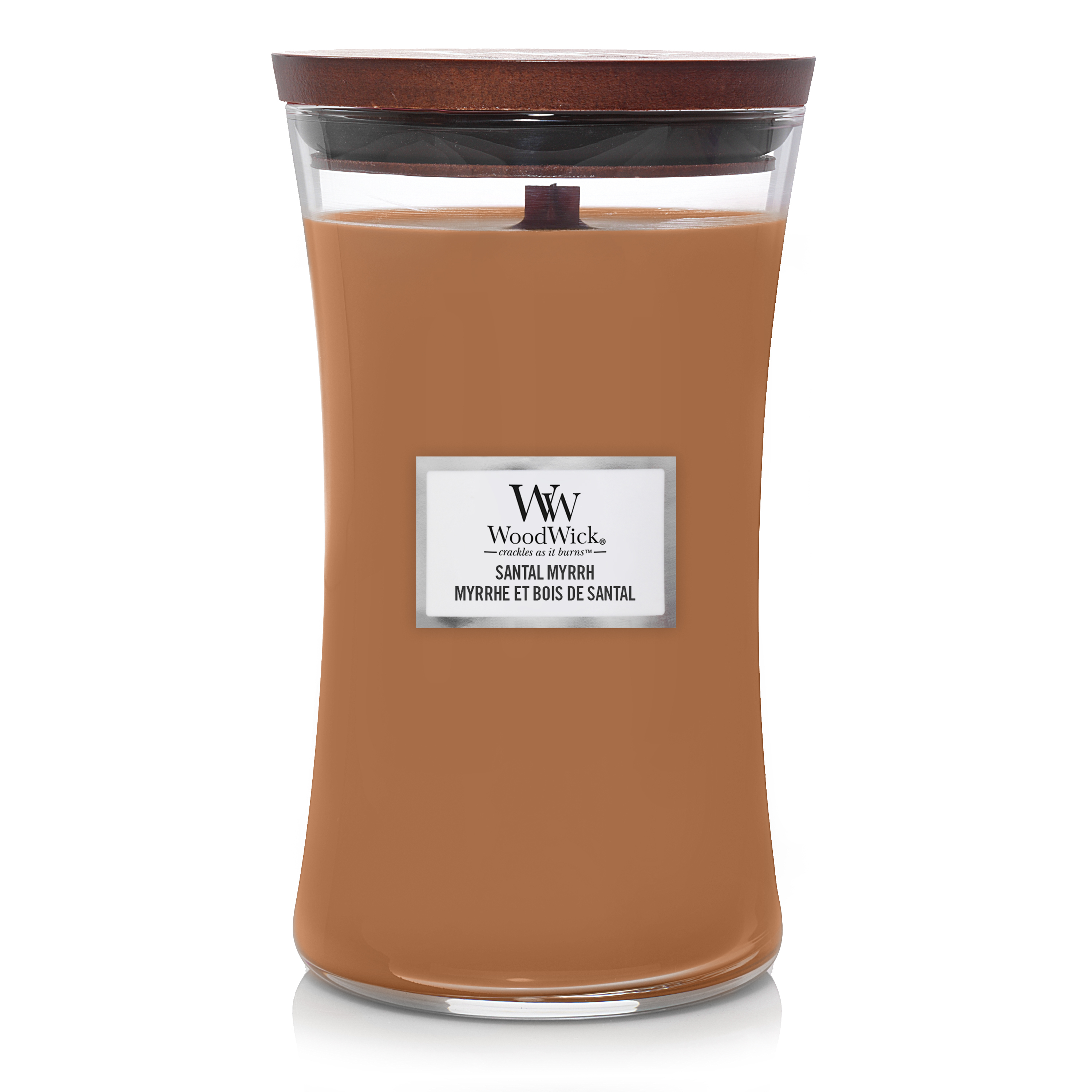 Ароматическая свеча WoodWick большая, Смола санлаолового дерева 610 гр