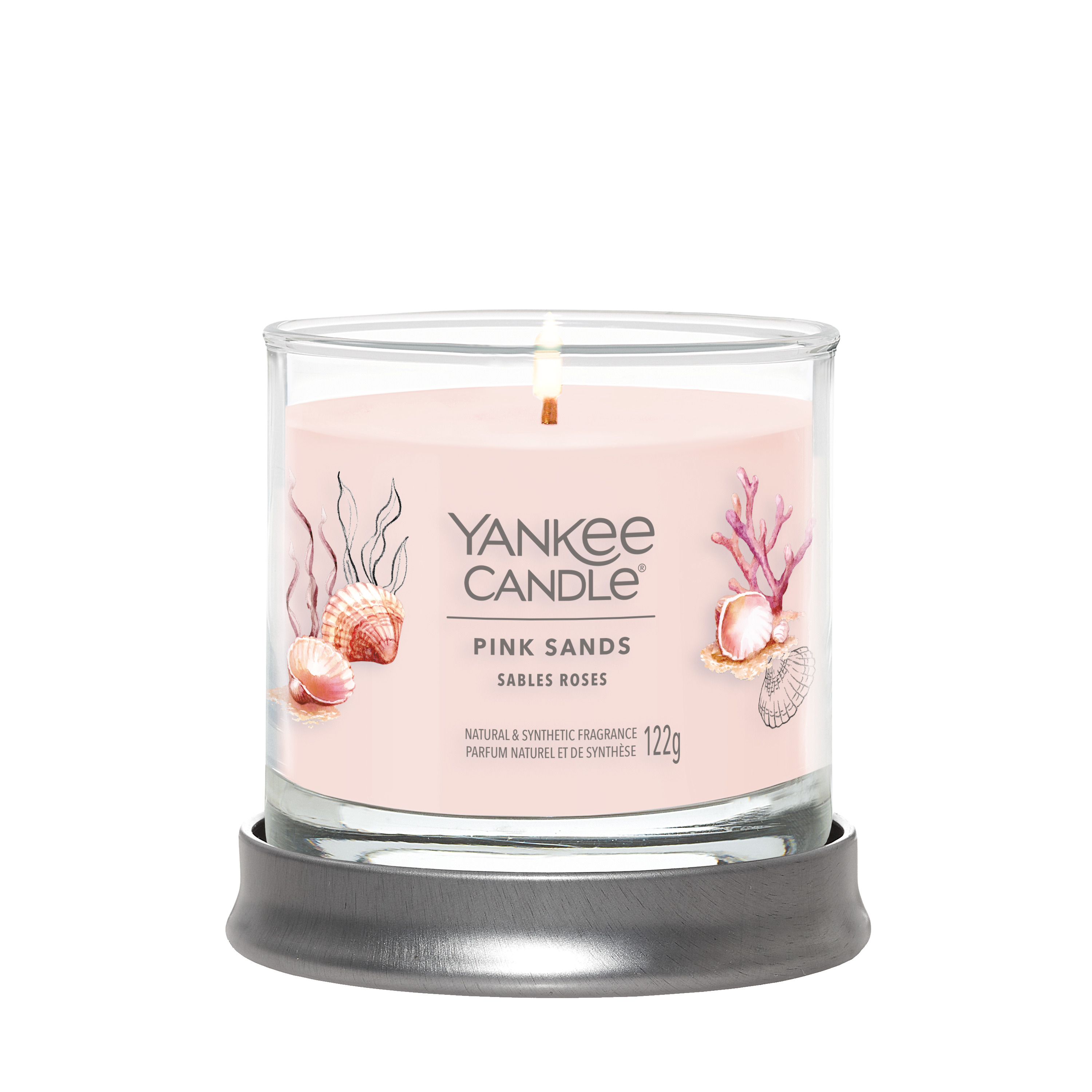 Ароматическая свеча Yankee Candle Signature маленькая в стакане, pink sands