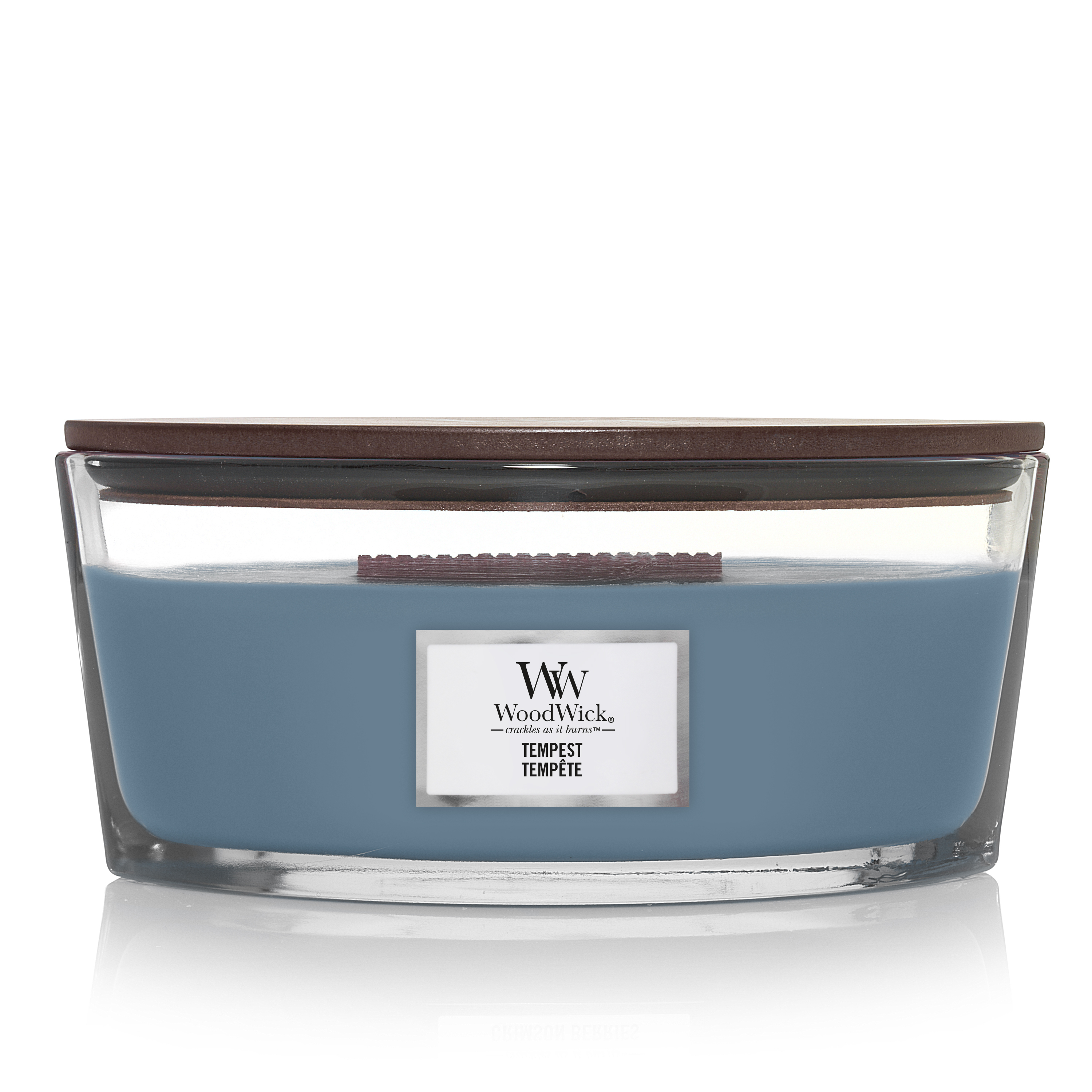 Ароматическая свеча WoodWick элипс, Буря 453,6 гр