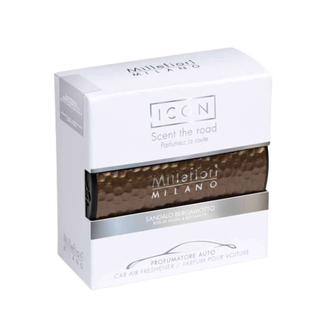 Авто ароматизатор ICON "HAMMERED METAL" Сандал и бергамот