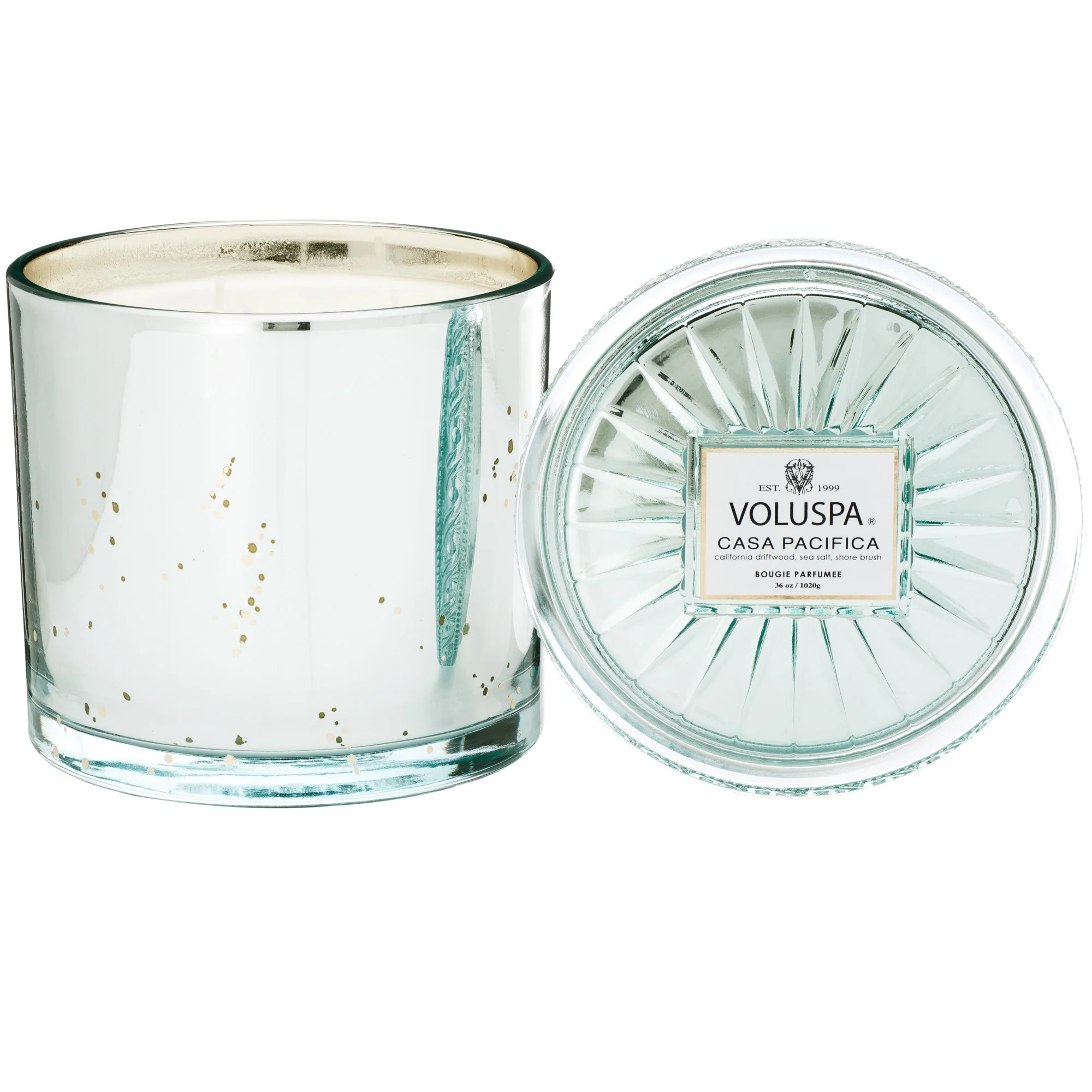Ароматическая свеча Voluspa в стеклянной банке, Тихоокеанский дом 1020 гр