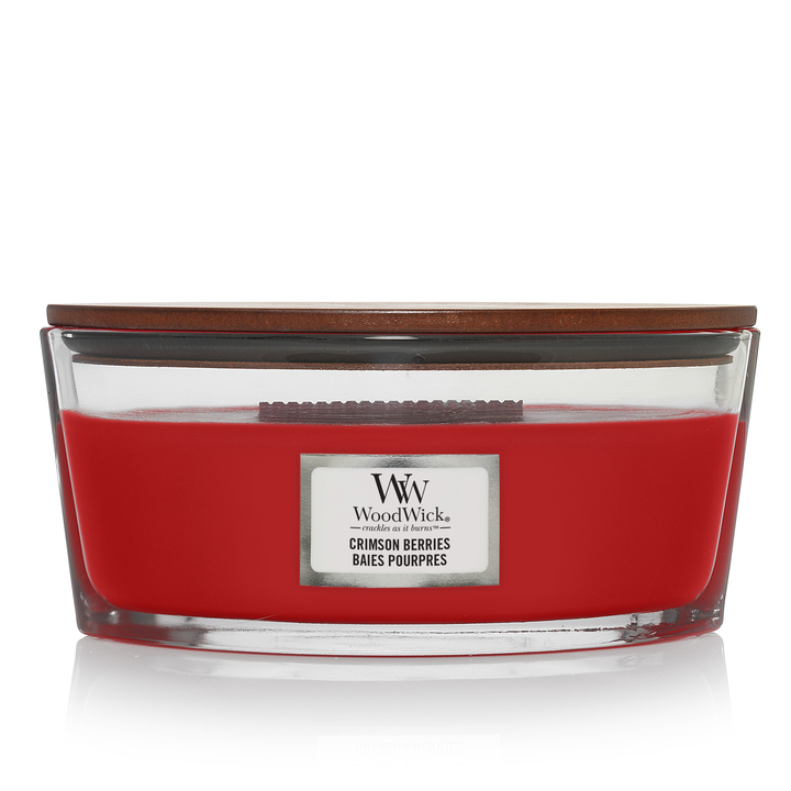 Ароматическая свеча WoodWick элипс, Ягоды малины 454 гр