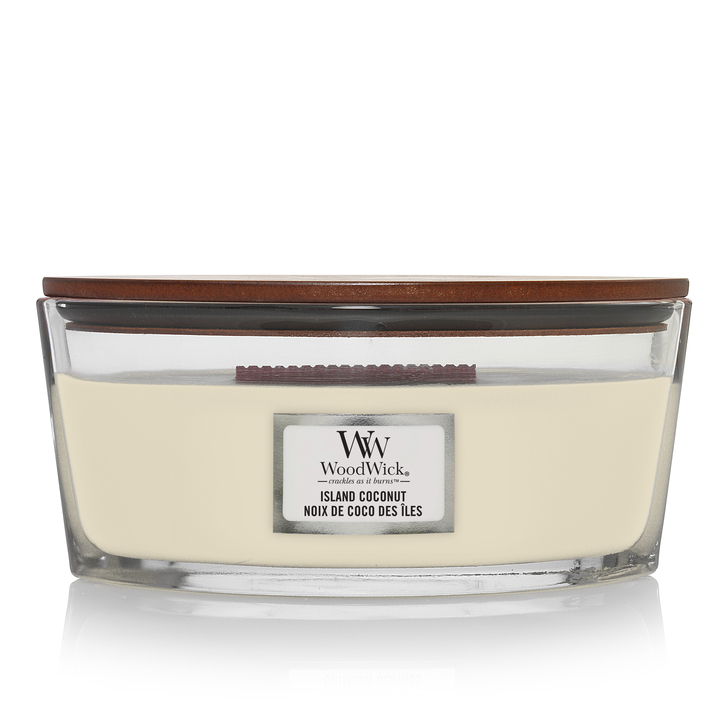 Ароматическая свеча WoodWick элипс, Кокосовый остров 454 гр