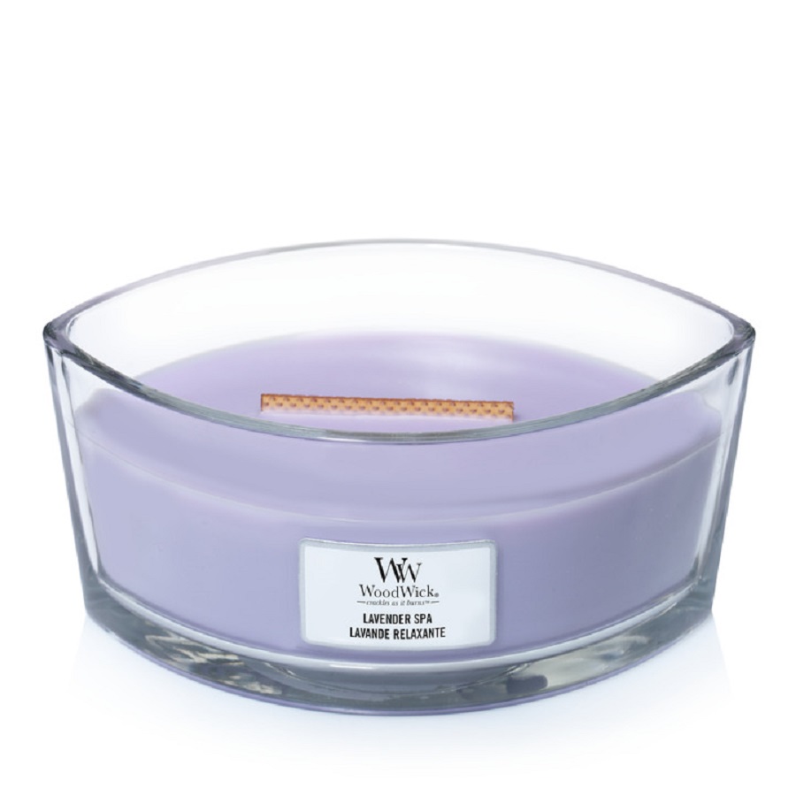 Ароматическая свеча WoodWick эллипс, Лавандовый спа 454 гр