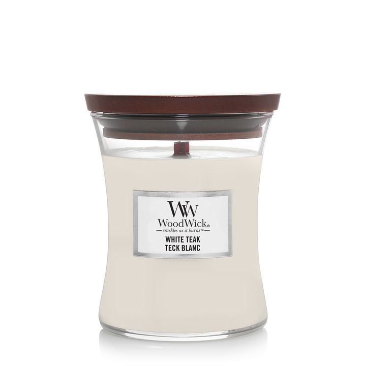 Ароматическая свеча WoodWick средняя, Белый мед 275 гр