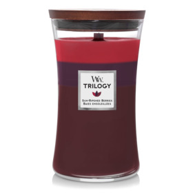 Ароматическая свеча WoodWick большая, трилогия, Созревшие на солнце ягоды 610 гр