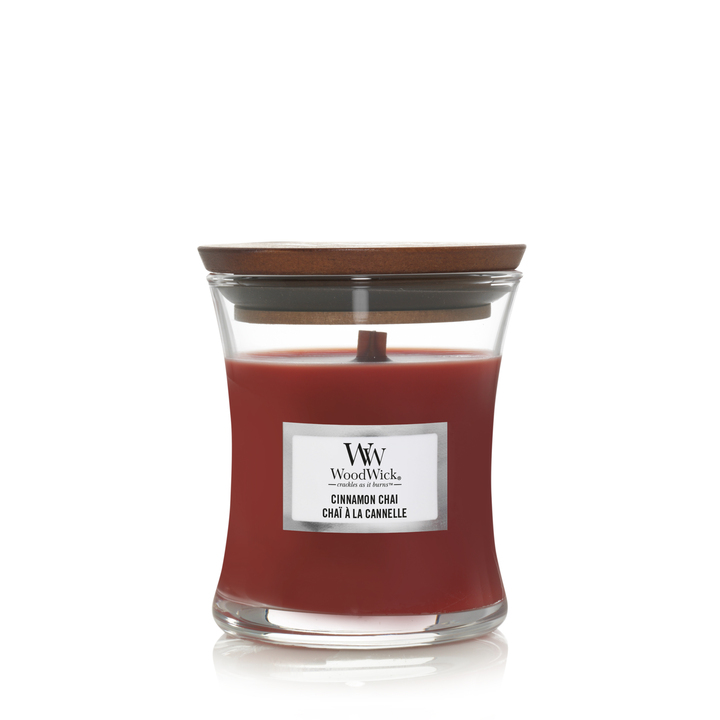 Ароматическая свеча WoodWick маленькая, Чай со специями и корицей 86 гр