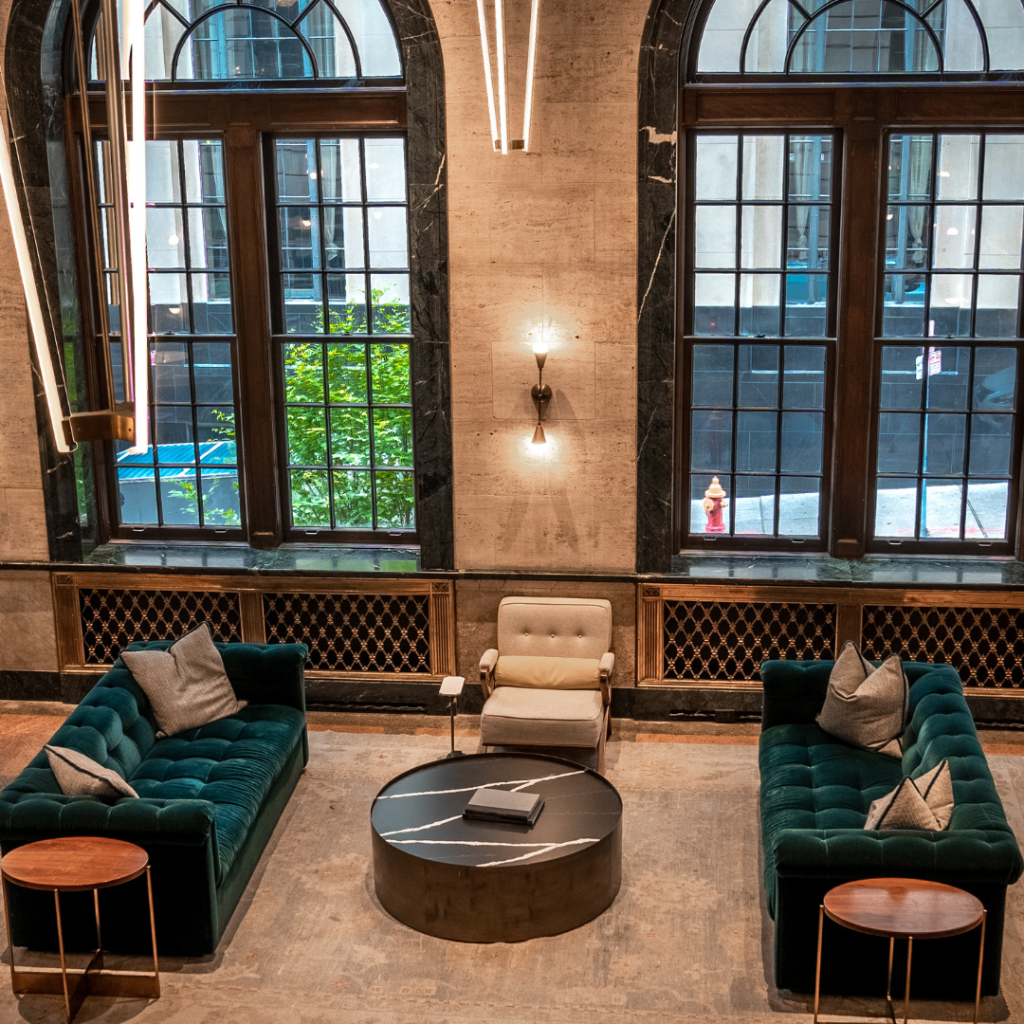 интерьер гостиницы